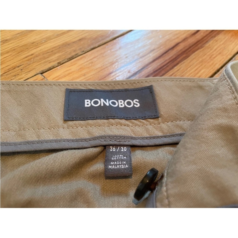 Bonobos Wednesday Chino Pants Mens Size 36x30 Beige Khaki Straight Leg Fit EUC - Picture 4 of 11